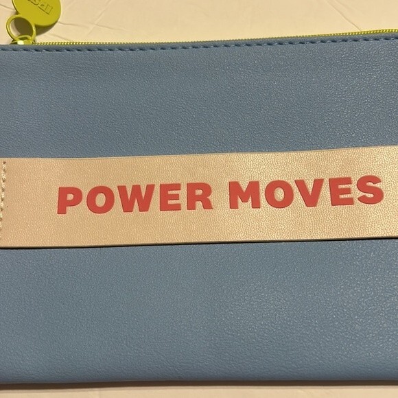 IPSY Set of 3 Blue Pink Beauty Makeup Bags Cases Power Moves Dream Women Love - Picture 5 of 10